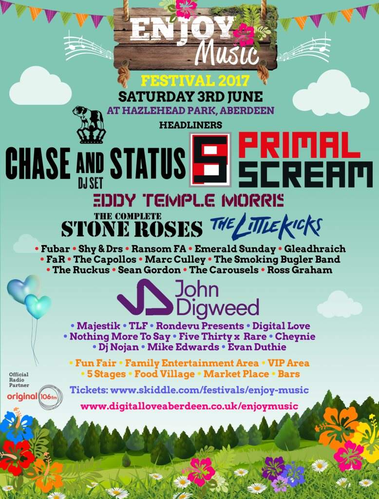Enjoy Music Festival 2017 at Hazlehead Park Aberdeen Aberdeen