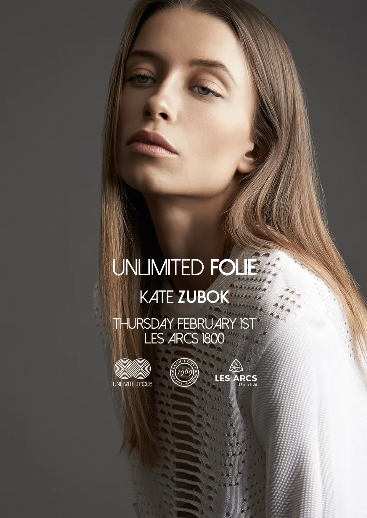 UNLIMITED FOLIE: Kate Zubok - フライヤー表