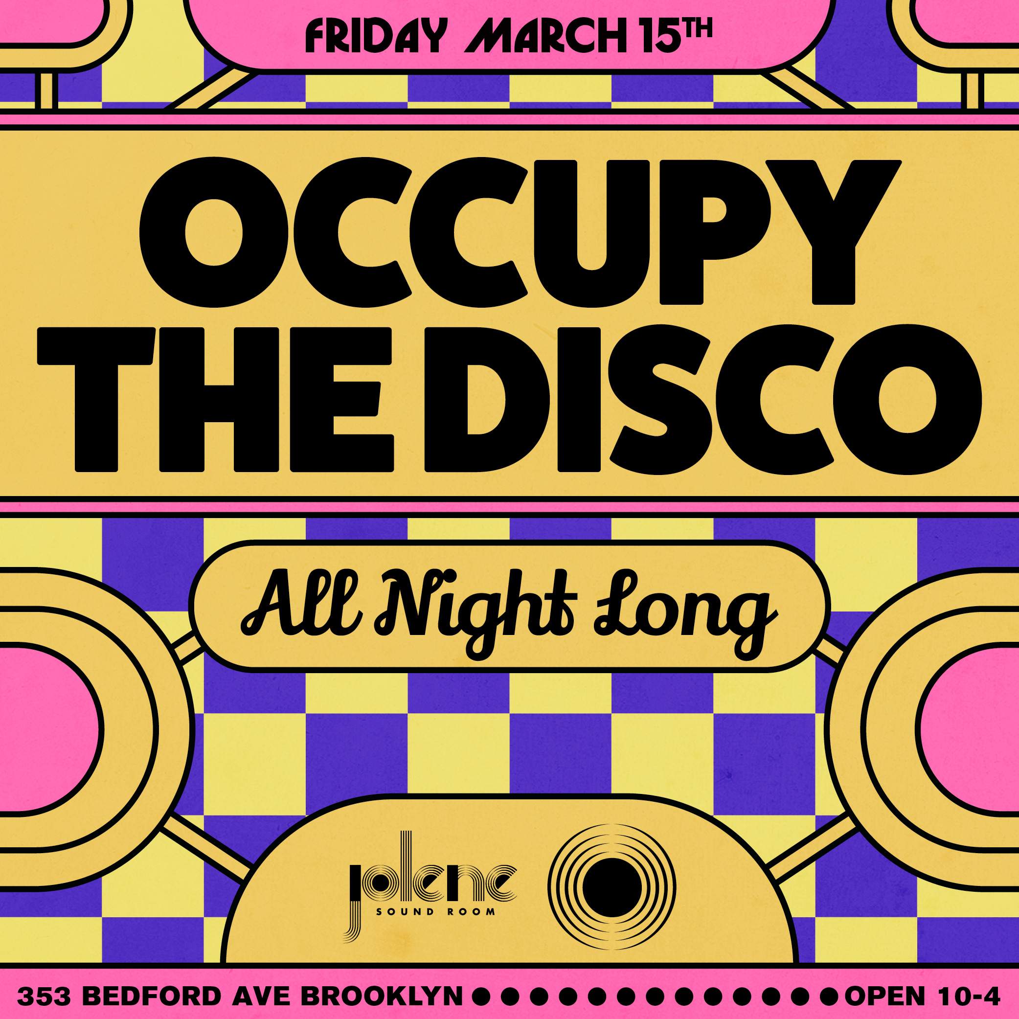 Occupy The Disco All Night Long - フライヤー表