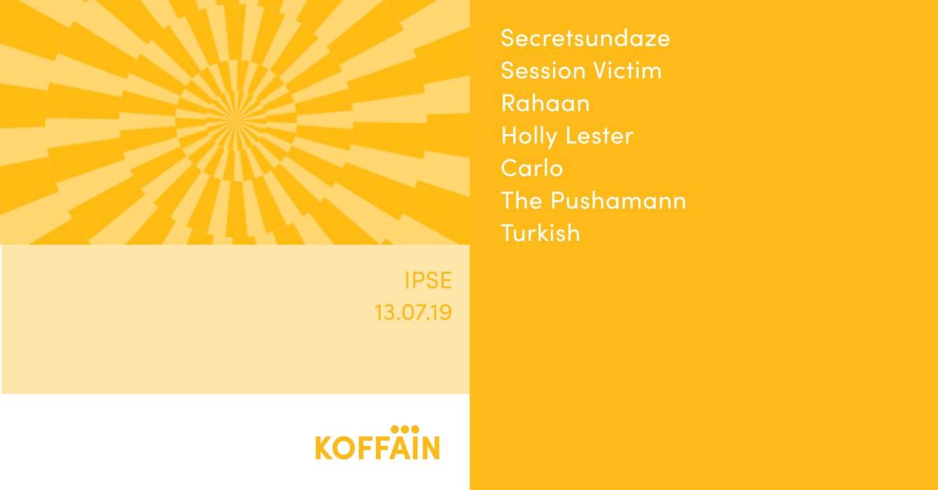 Koffäin with Secretsundaze, Session Victim, Rahaan a.m - Página frontal