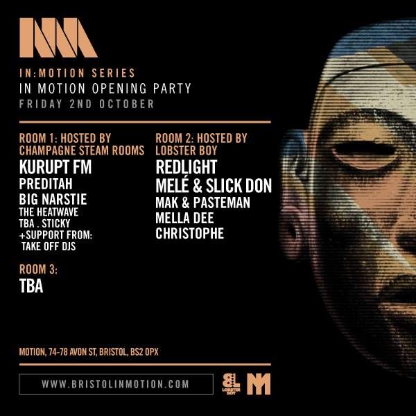 In:Motion Opening Party - フライヤー表