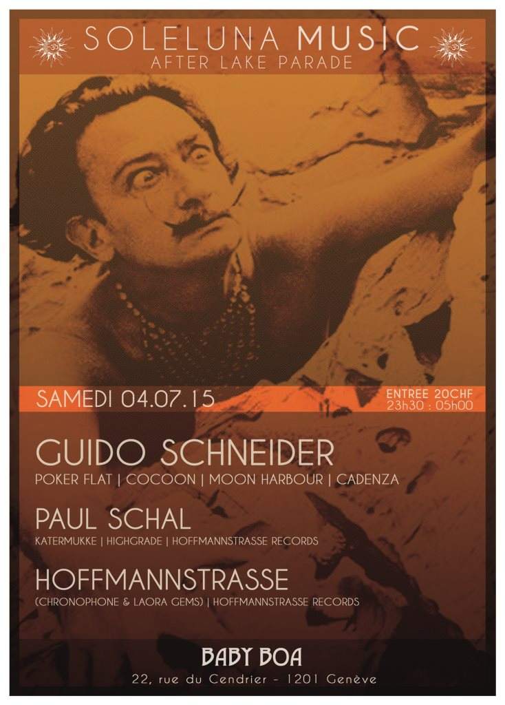 Soleluna Party - Afterlake Parade W/ Guido Schneider & Paul Schal  - Página frontal