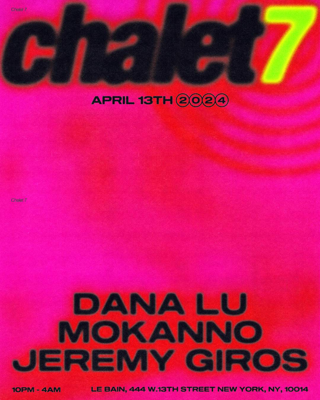 Chalet 7 feat. Dana Lu, Mokanno & Jeremy Giros - Página frontal