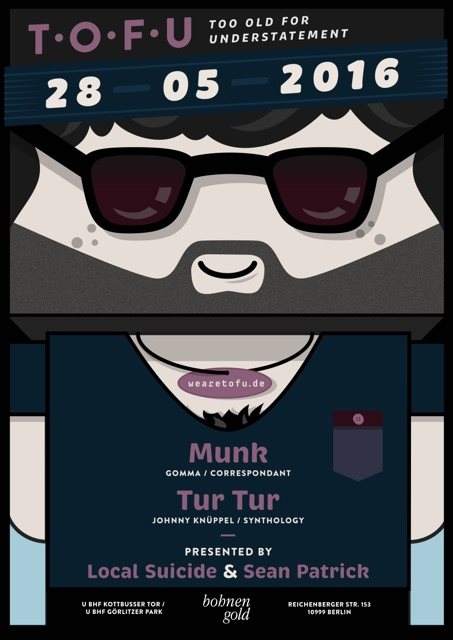 We are Tofu with Munk & Turtur - フライヤー表