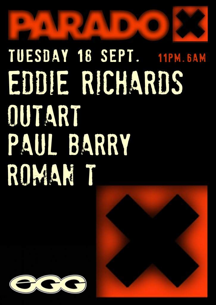 Paradox Tuesdays with Eddie Richards, Outart, Paul Barry, Roman T - Página frontal