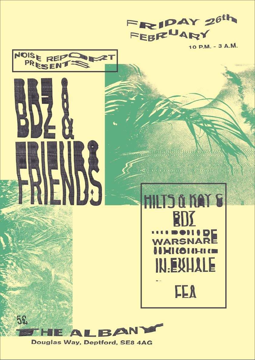 BDZ & Friends with Hilts, Warsnare - フライヤー表