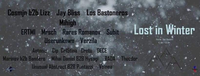 Lost in Winter with Mihigh, Cosmjn b2b Lizz, Jay Bliss & More - フライヤー表