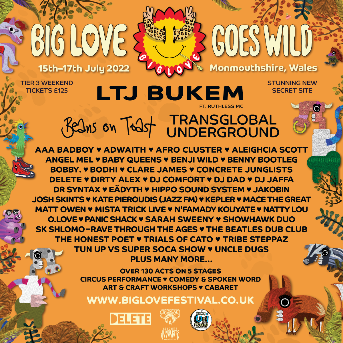 Big Love Festival 2022 - フライヤー表