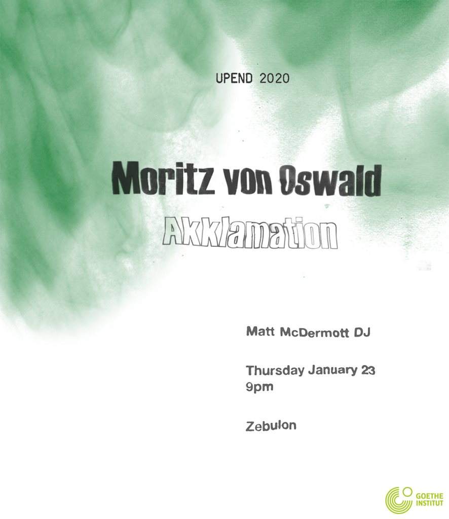 Moritz von Oswald: Akklamation - Página frontal