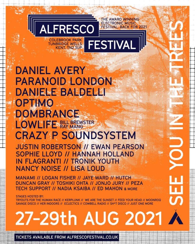 Alfresco Festival 2021 - フライヤー表