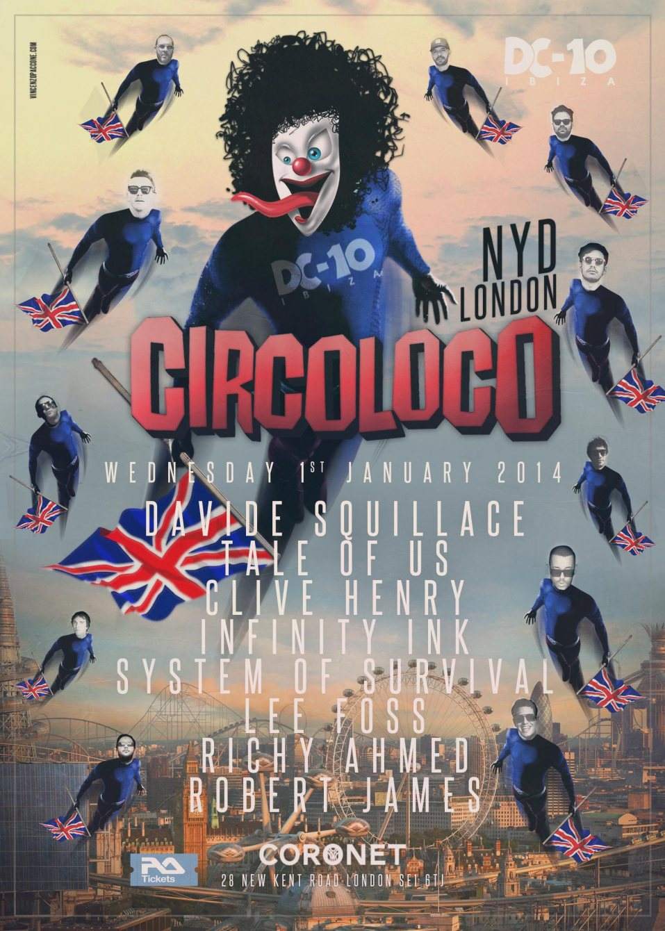 Circo Loco New Years Day 2014 - Página frontal