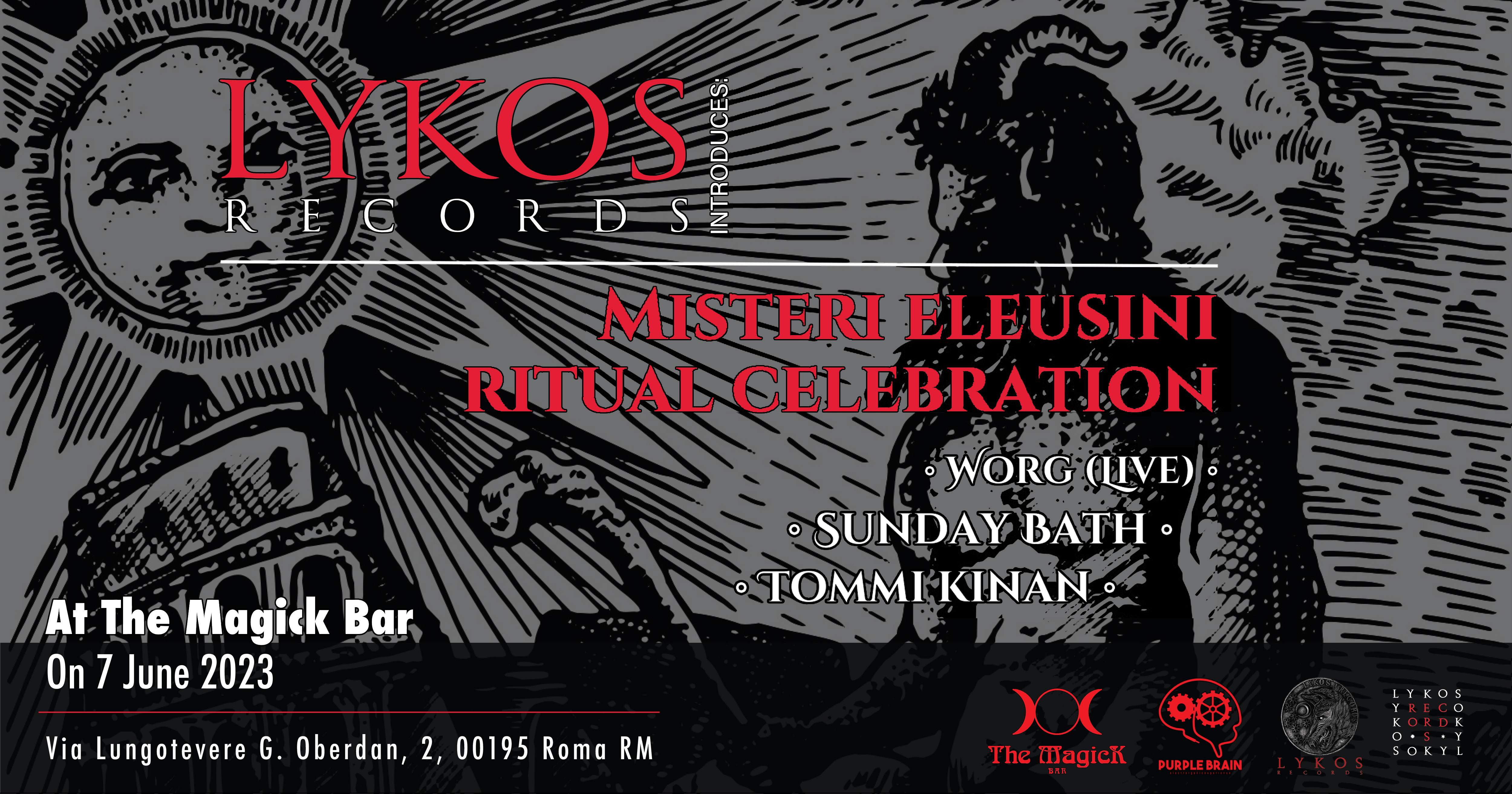 Lykos Records introduces: Misteri Eleusini Ritual Celebration - Página frontal