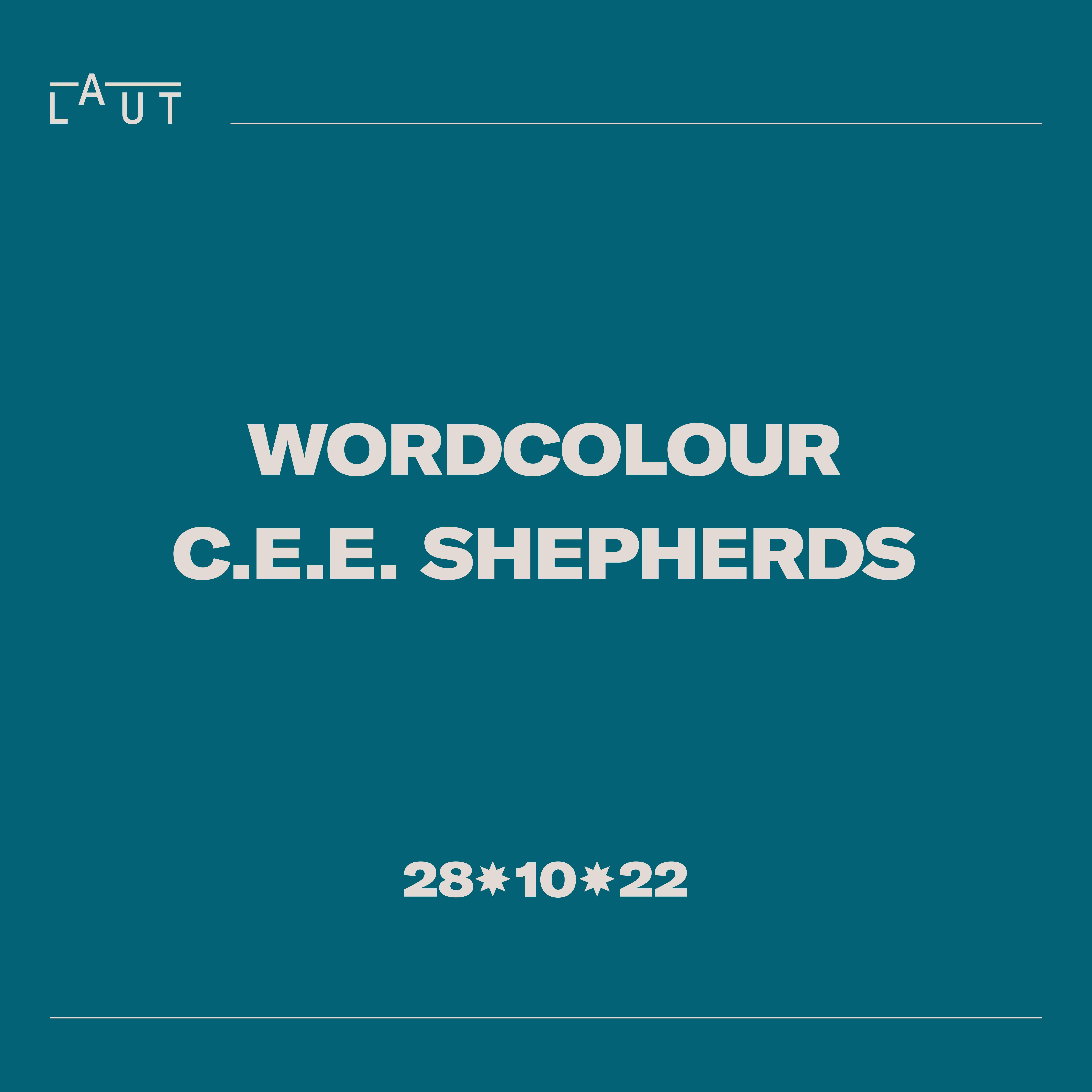 Wordcolour + C.E.E Shepherds - フライヤー表