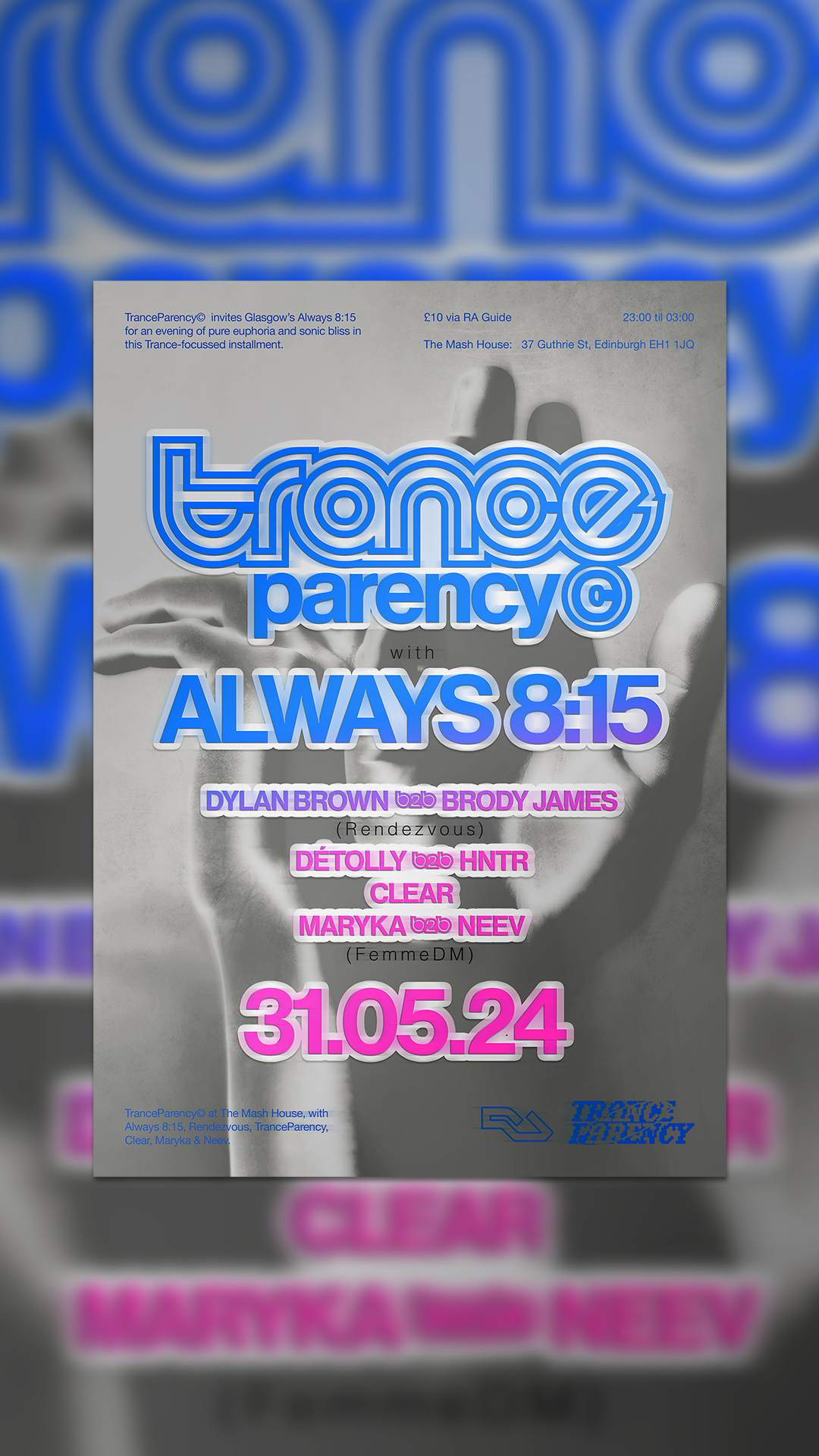 TranceParency with ALWAYS 8:15 - Página trasera