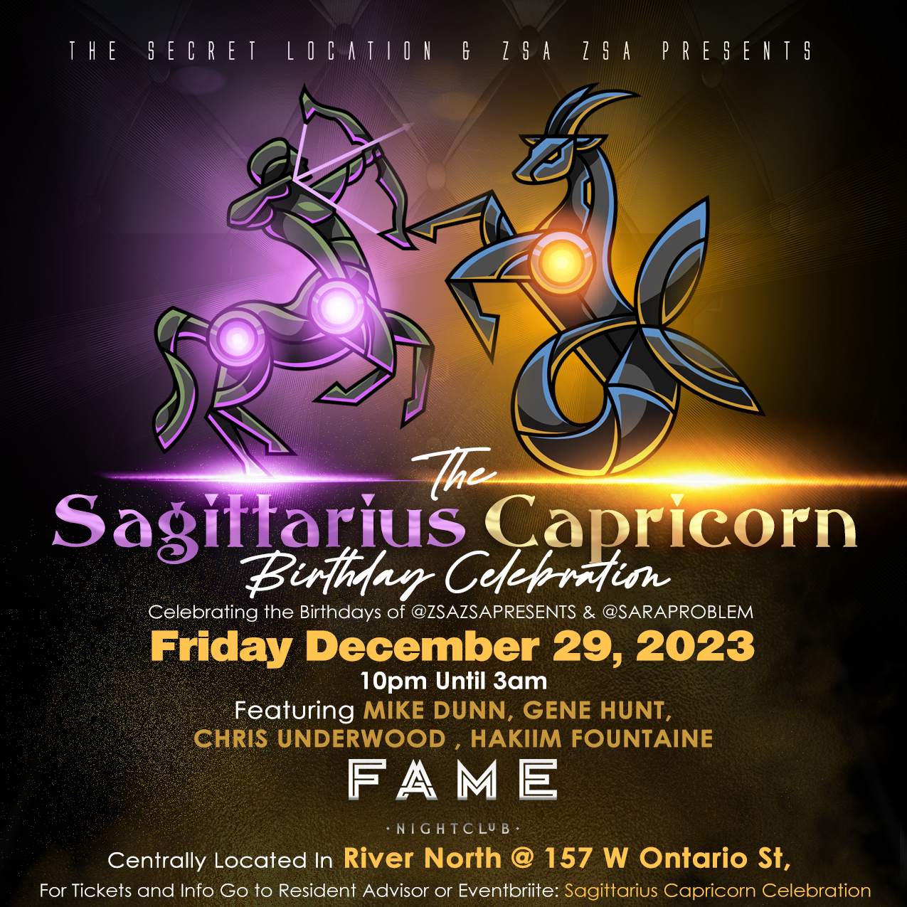 SAGITTARIUS CAPRICORN CELEBRATION at Fame Night Club Chicago