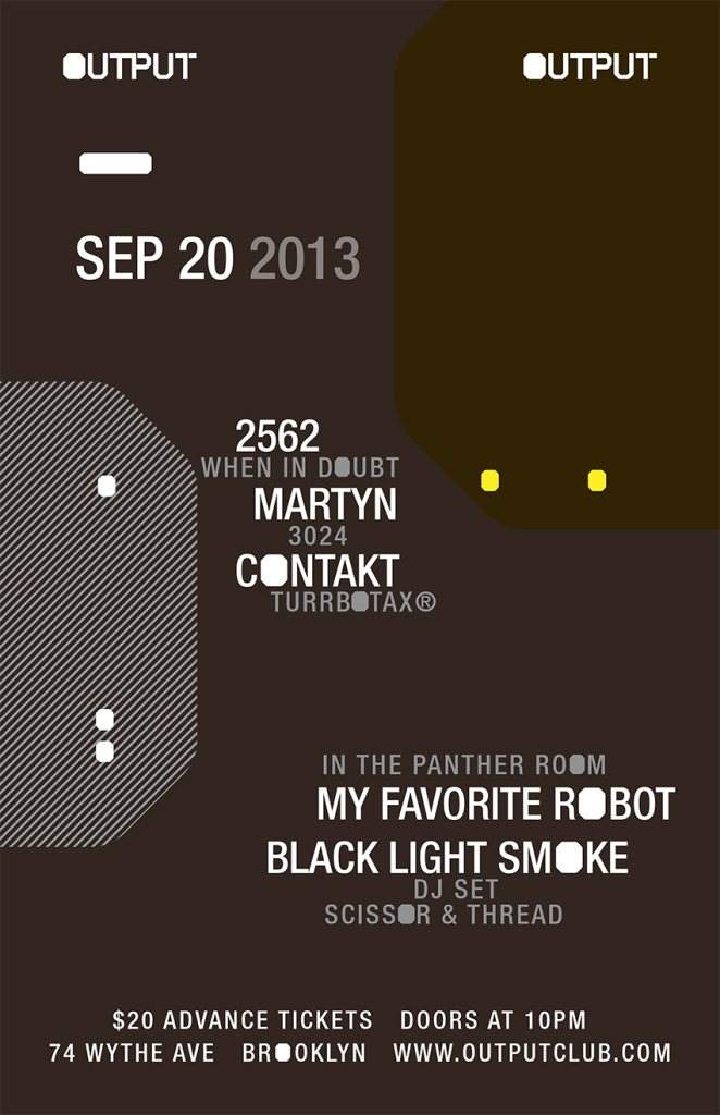 2562, Martyn, Contakt, My Favorite Robot and Black Light Smoke - Página frontal