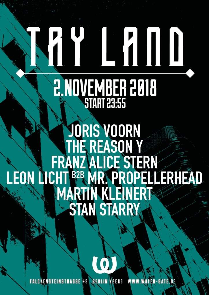 Try Land: Joris Voorn, The Reason Y, Franz Alice Stern, Leon Licht, Mr. Propellerhead - Página frontal