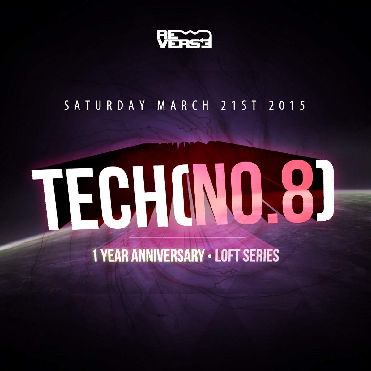 Tech(NO.8) 1 Year Anniversary Loft Party with Daniele Petronelli - Gaty Lopez - Bucky Fargo - Página trasera