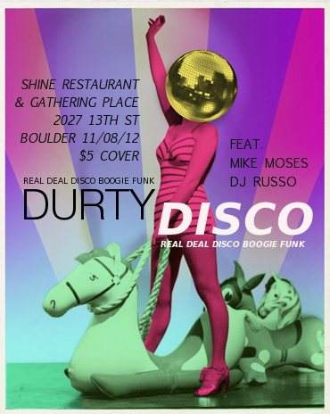 Durty Disco - フライヤー表