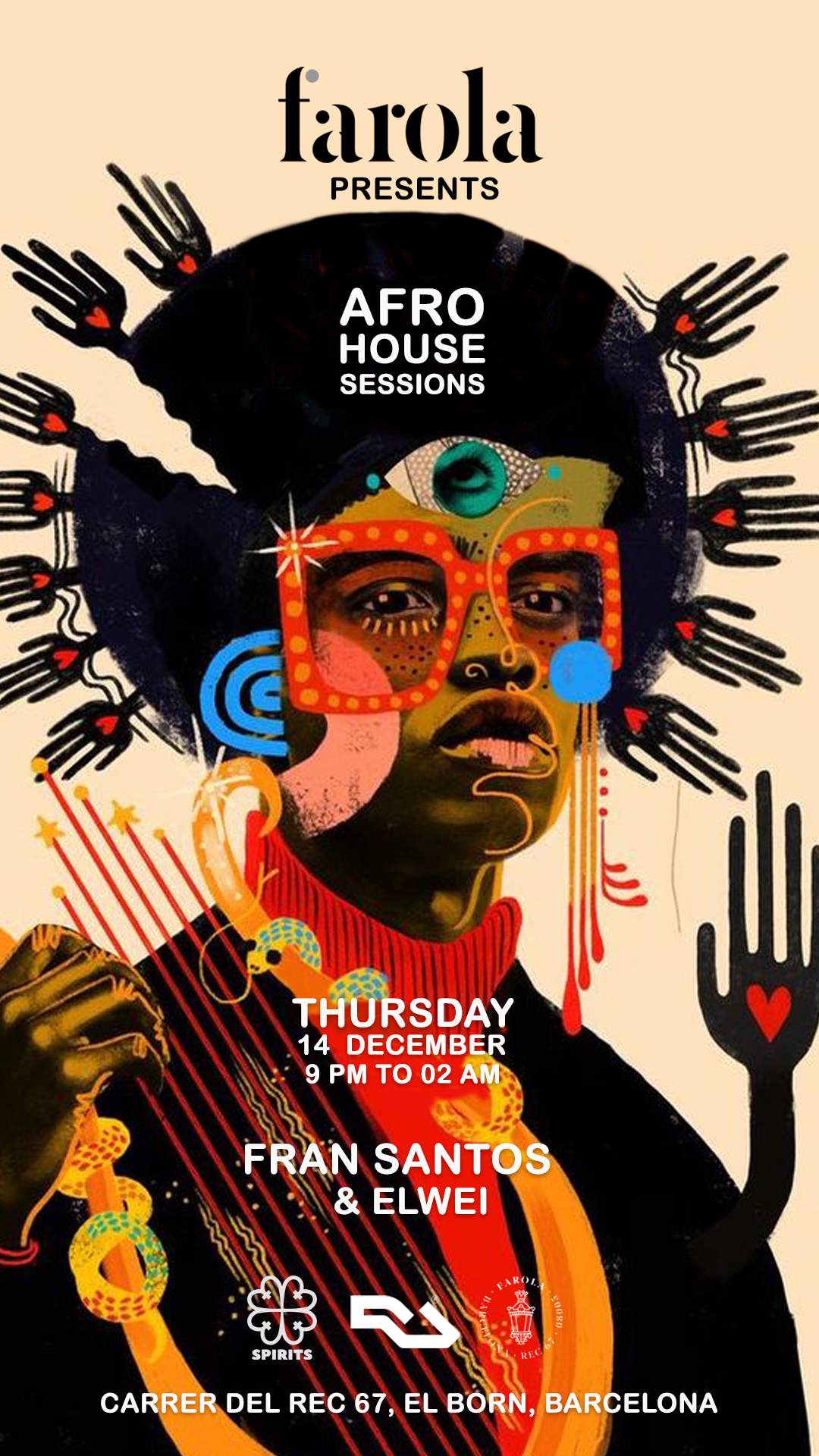 AFRO HOUSE SESSIONS [FREE TICKETS] - フライヤー表