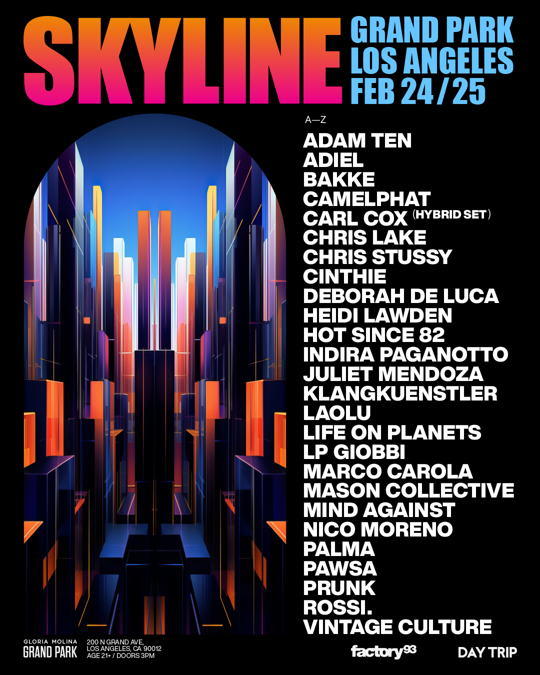 Skyline LA 2024 en Grand Park, Los Angeles