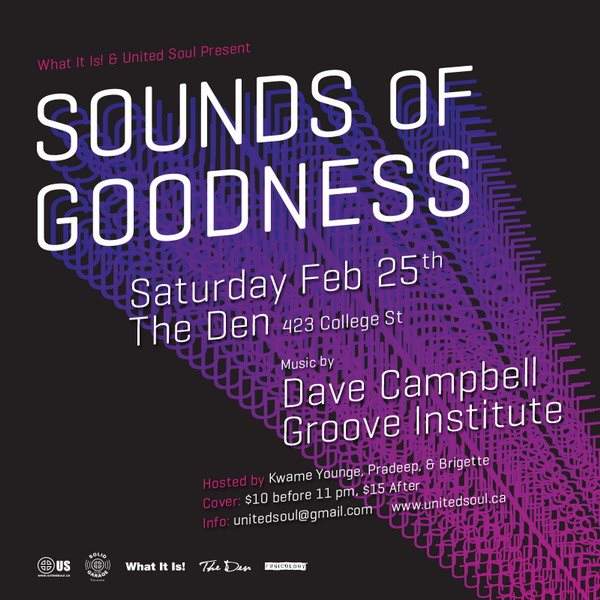 Sounds Of Goodness with Dave Campbell & Groove Institute - フライヤー裏