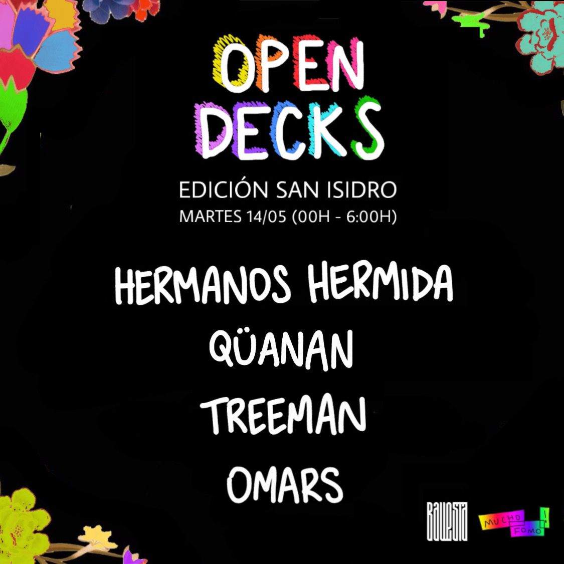 MUCHO FOMO: Open decks (Edición San Isidro) - Página frontal