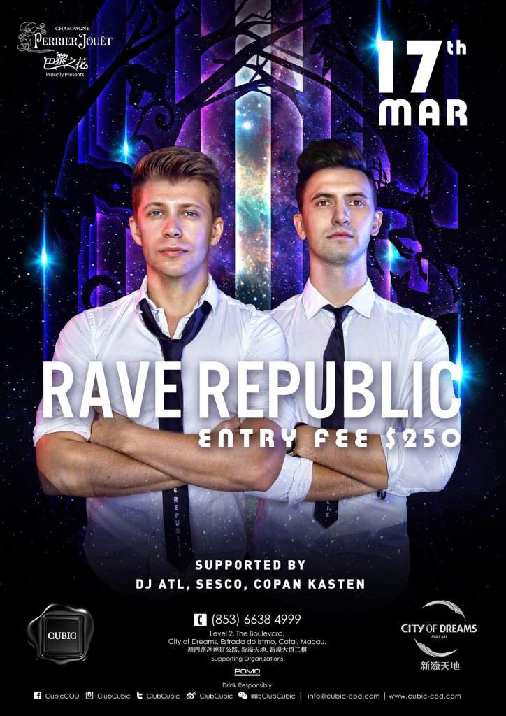 Club Cubic presents Rave Republic - フライヤー表