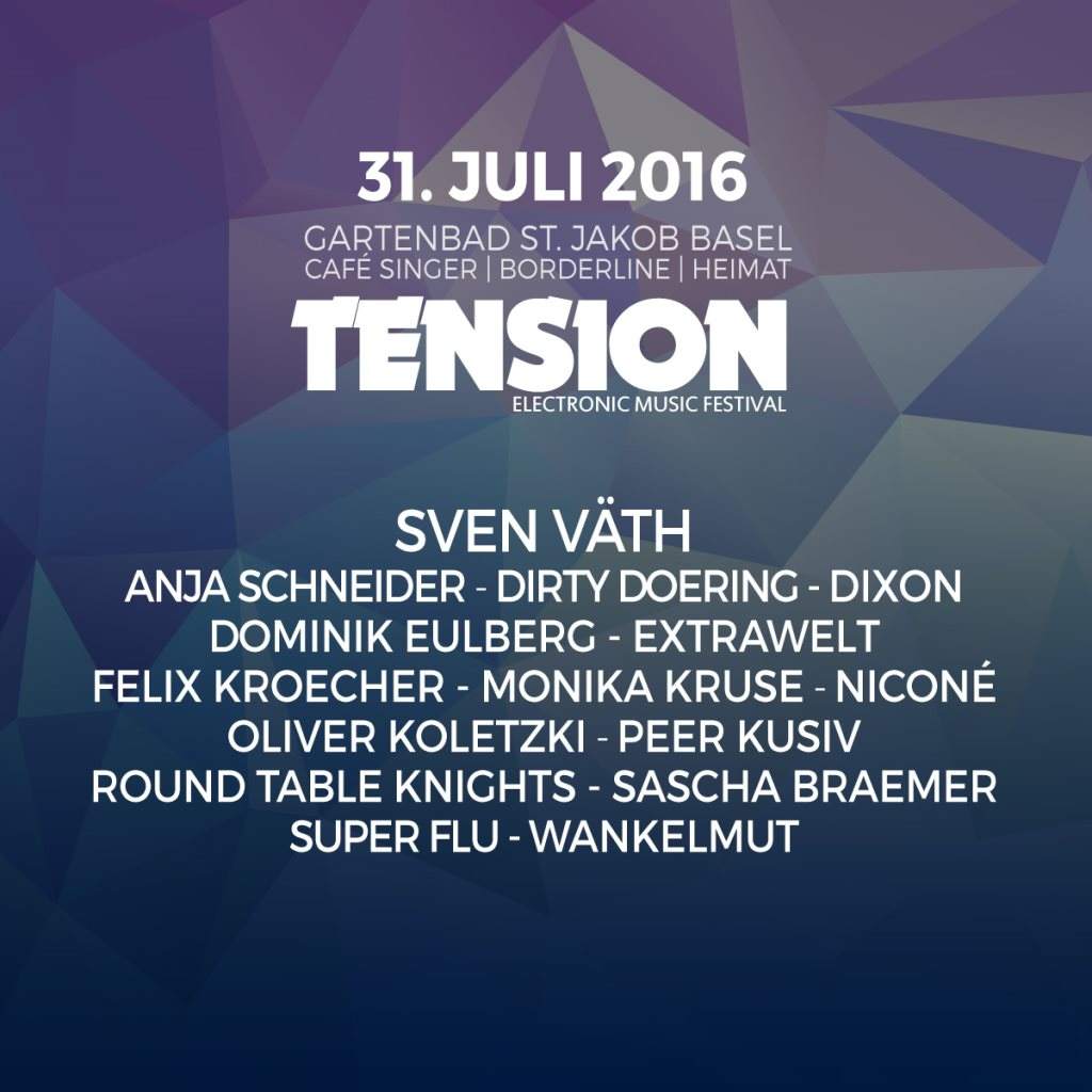 Tension Festival 2016 - フライヤー表