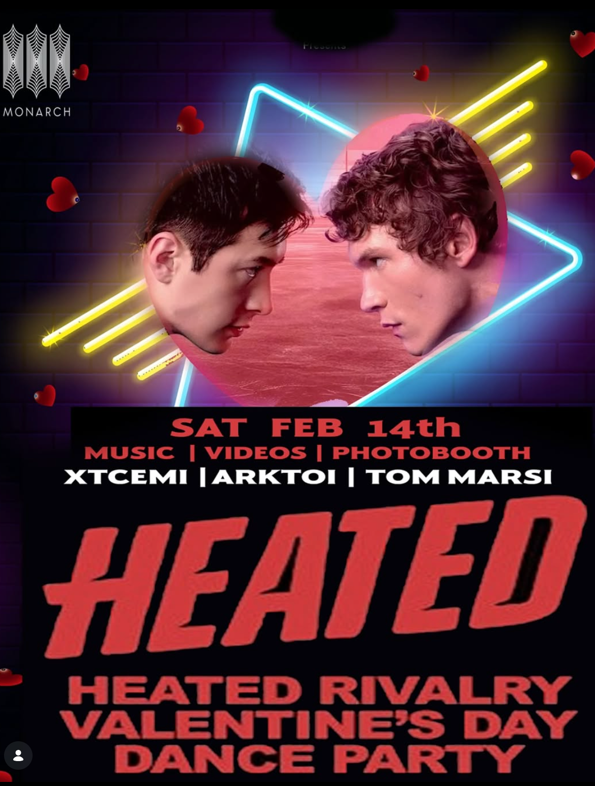 HEATED RIVALRY - VALENTINES'S DAY DANCE PARTY at Monarch, San Francisco ...