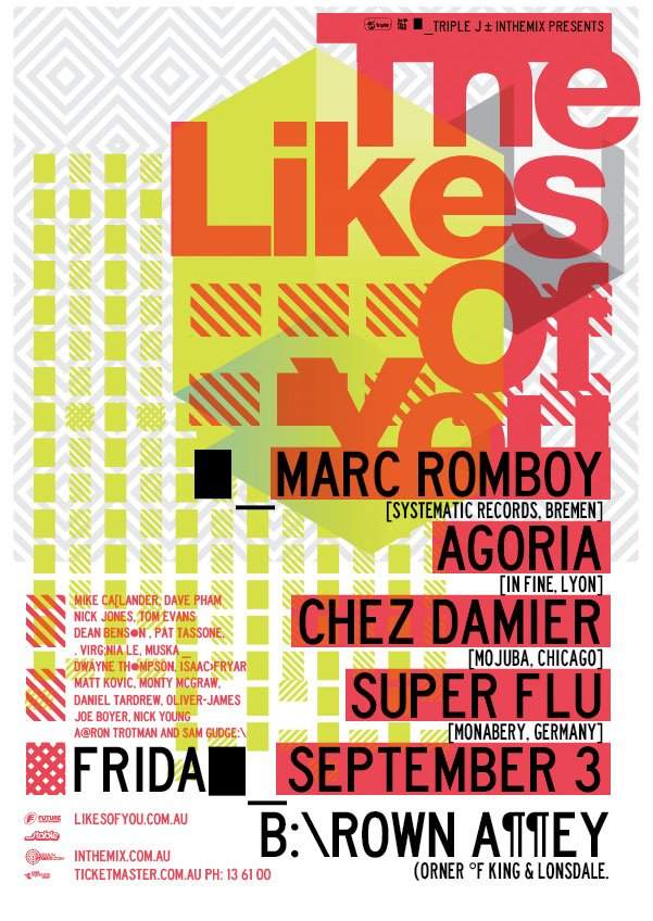 The Likes Of You with Marc Romboy, Agoria, Chez Damier - Página frontal