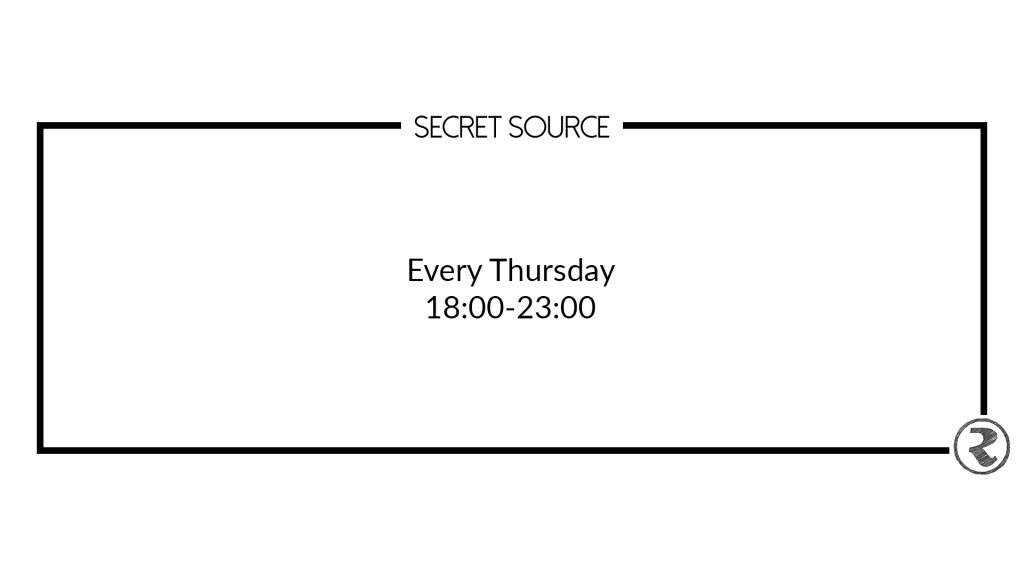 Secret Source - フライヤー表