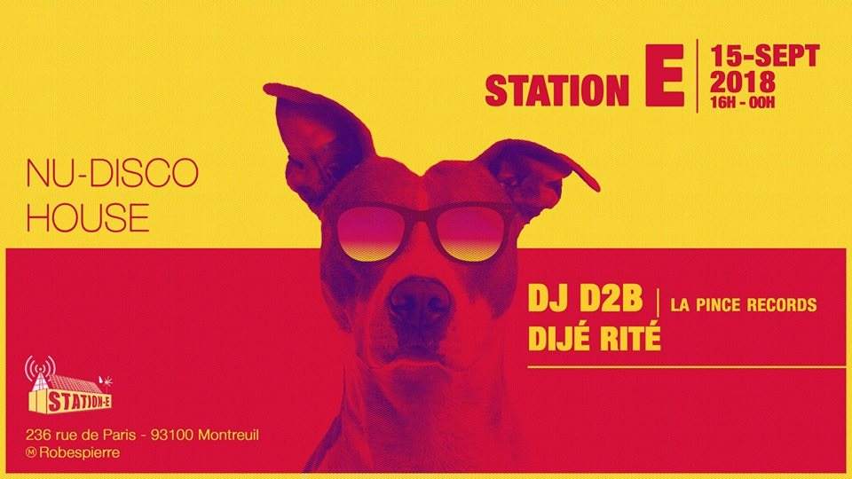 Nu-Disco House: DJ D2B & Dijé Rité - フライヤー表
