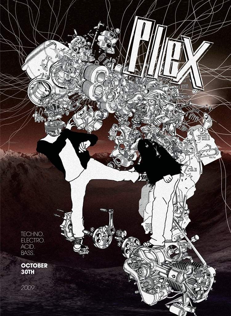 Plex 3rd Birthday - Hard Wax & Combat Recordings Special - フライヤー表