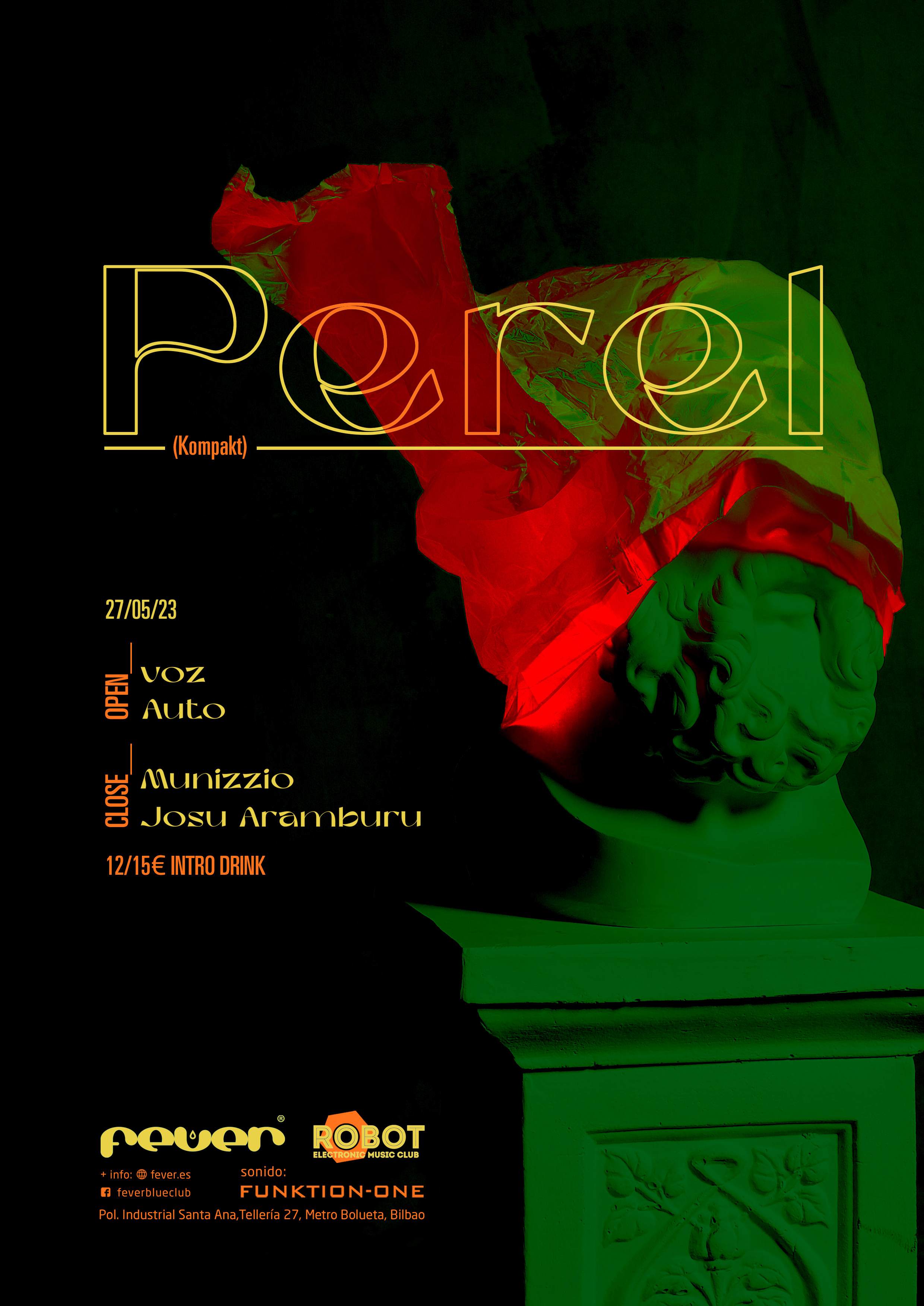 Perel at Robot EMC (Electronic Music Club) - フライヤー表