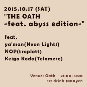 The Oath -Feat. Abyss Edition- - フライヤー表