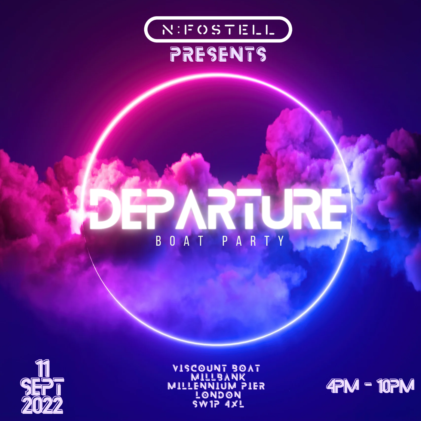 [CANCELLED] N:Fostell presents - Departure - フライヤー表
