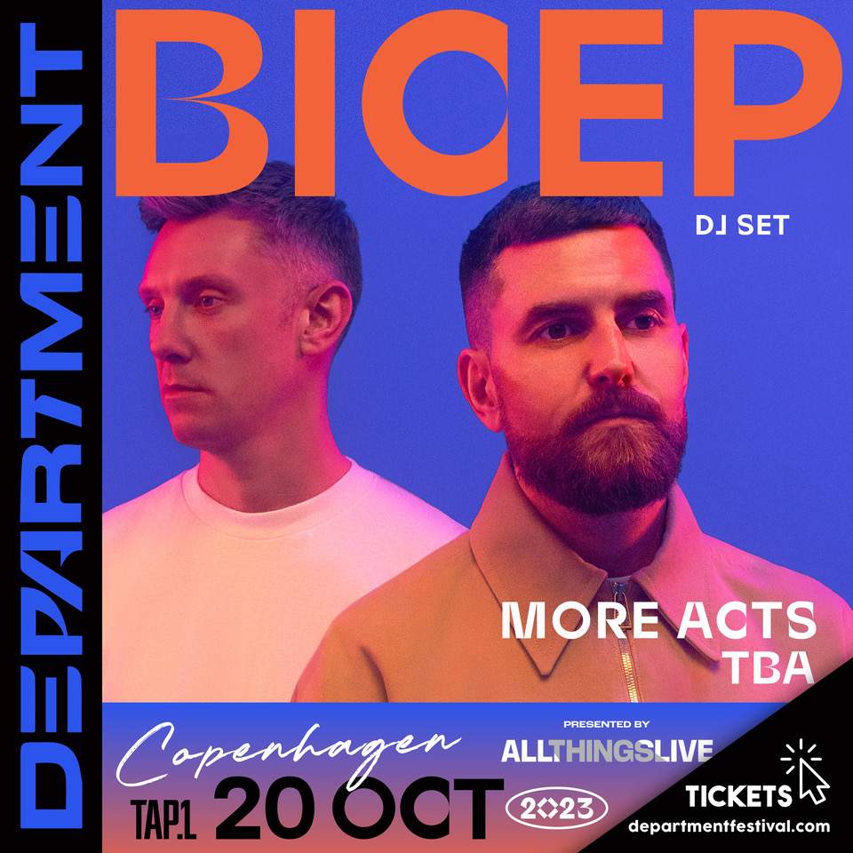 Department presents Bicep - DJ set - Página frontal