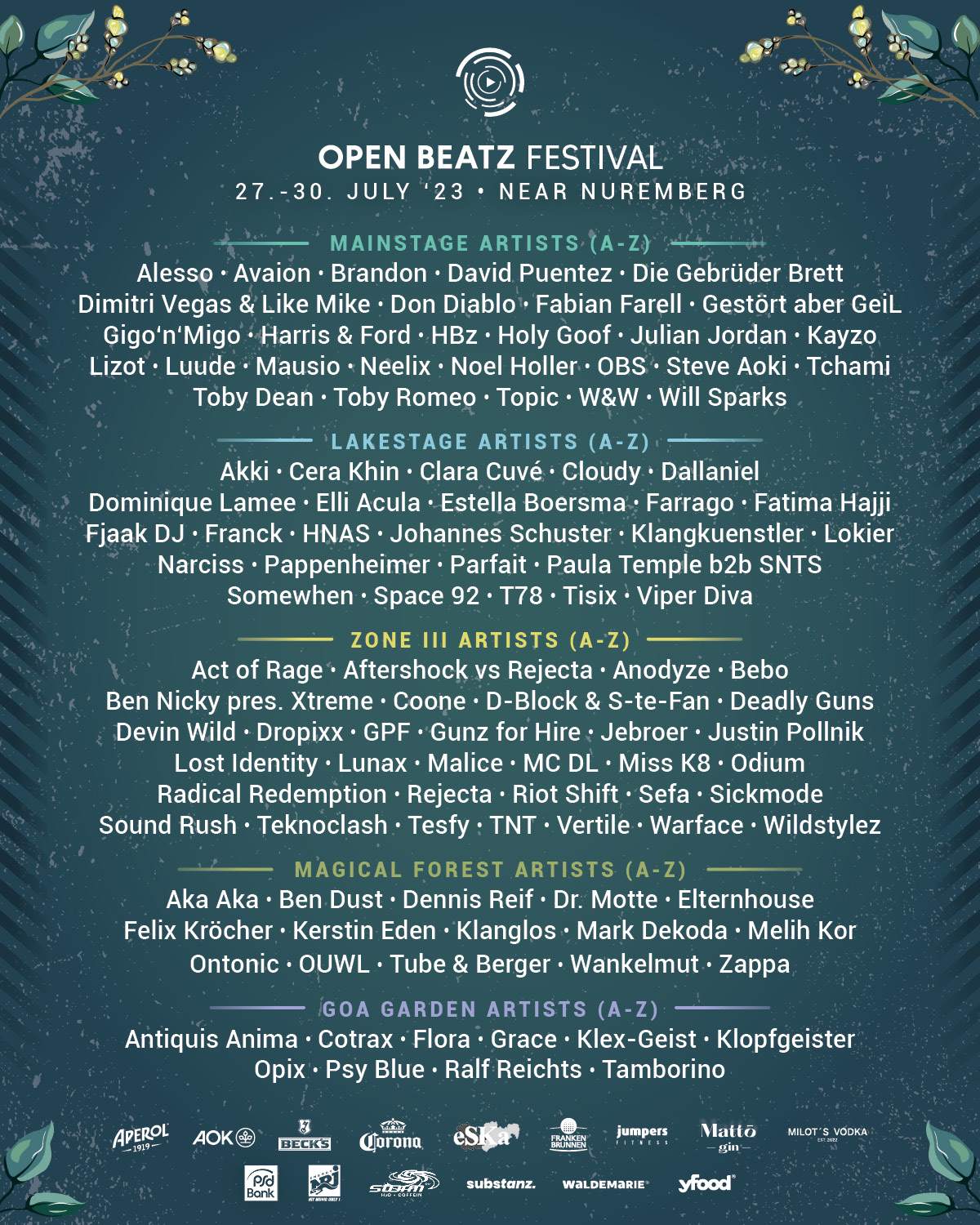 Open Beatz Festival - フライヤー表