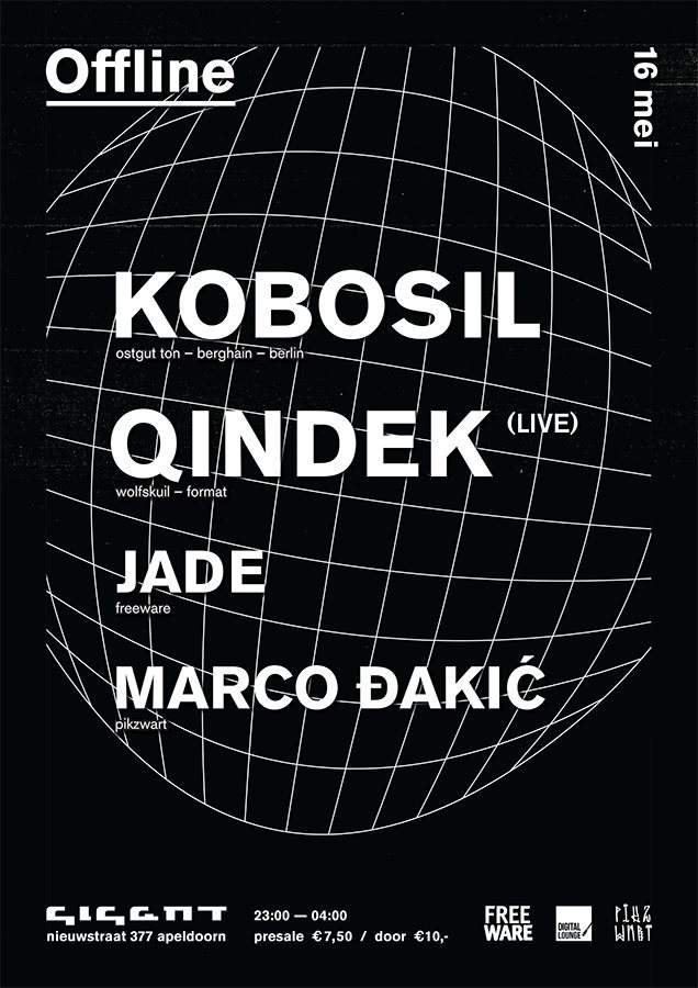 Offline with Kobosil, Qindek Live, Jade & Marco Ðakić - フライヤー表