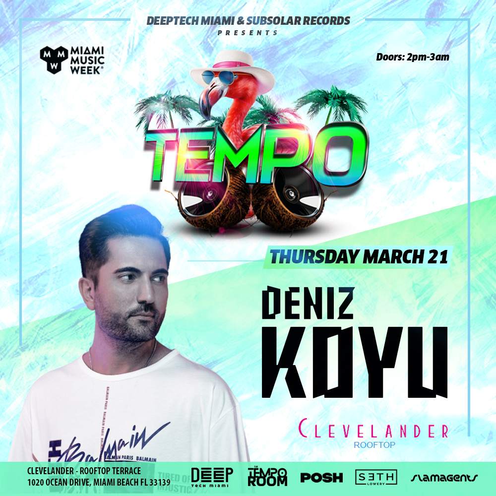 'Tempo' at Clevelander Rooftop featuring Denis Koyu - フライヤー表