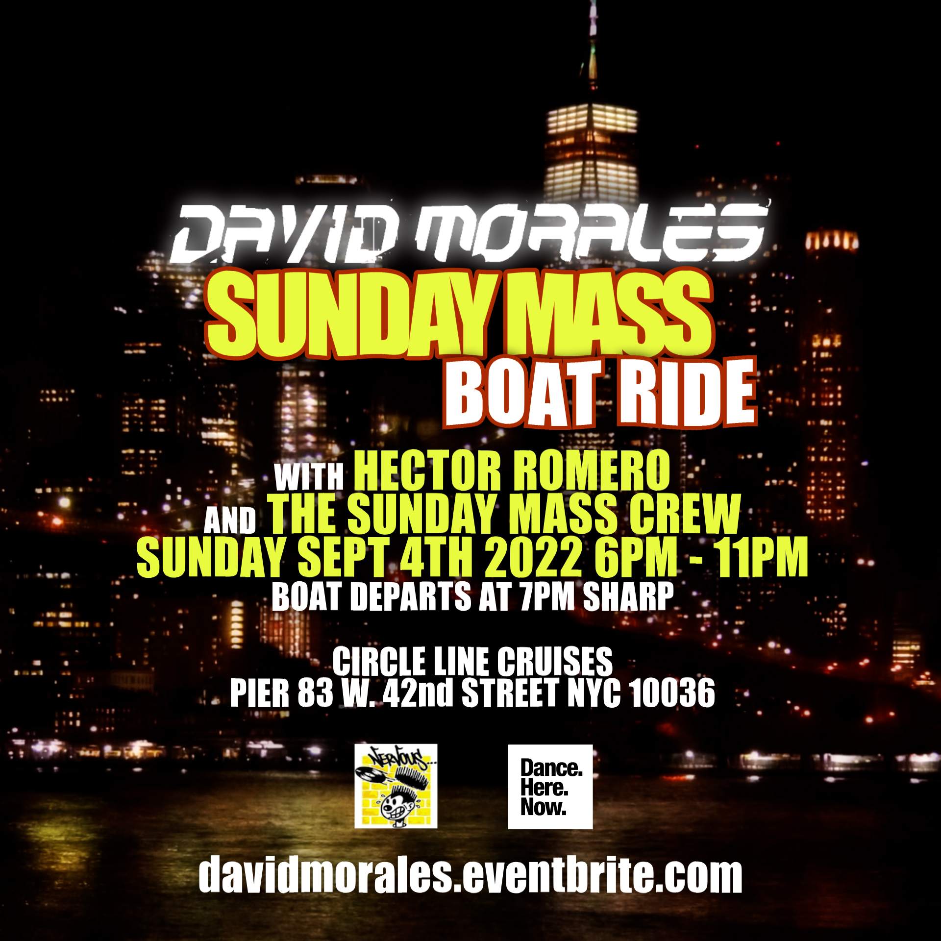 David Morales Sunday Mass Boat Party at Pier 83 New York