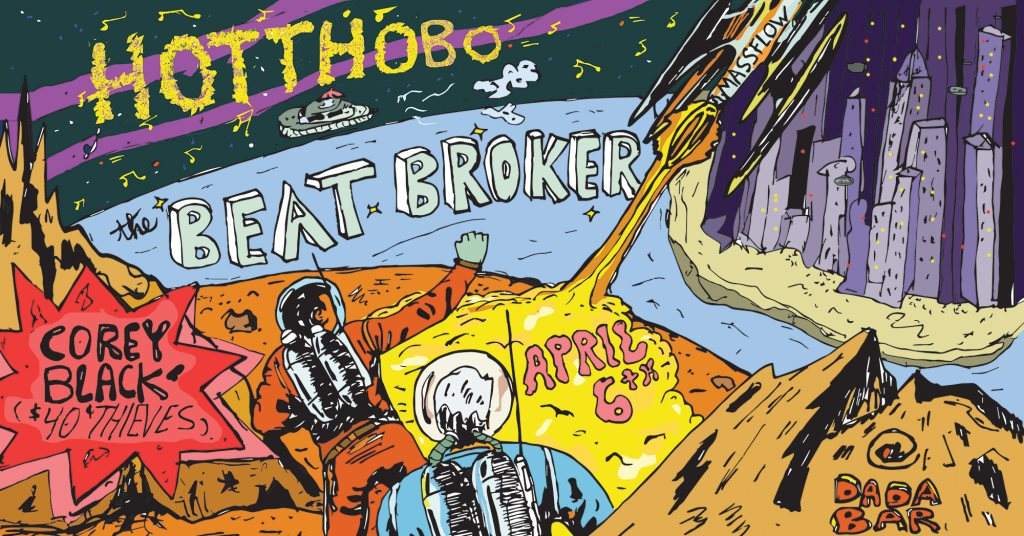 Massflow presents ☆ Hotthobo, the Beat Broker & Corey Black - フライヤー表