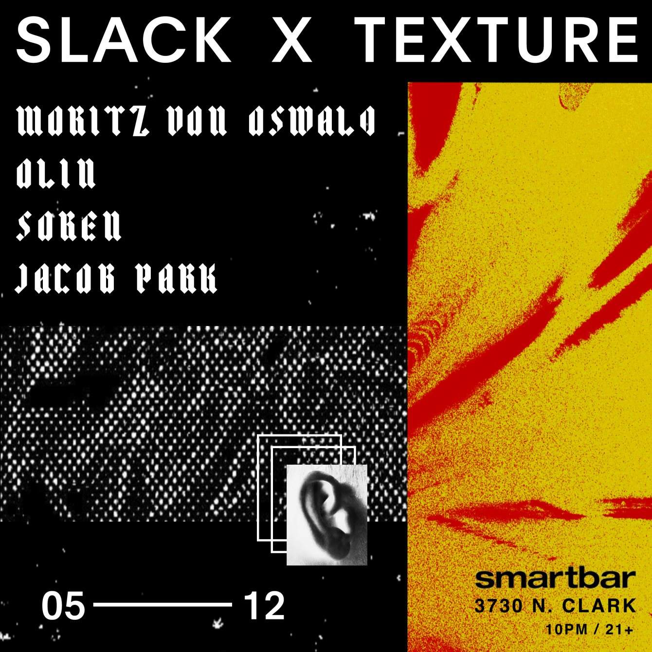 Slack x Texture with Moritz von Oswald / Olin / Soren / Jacob Park - Página frontal