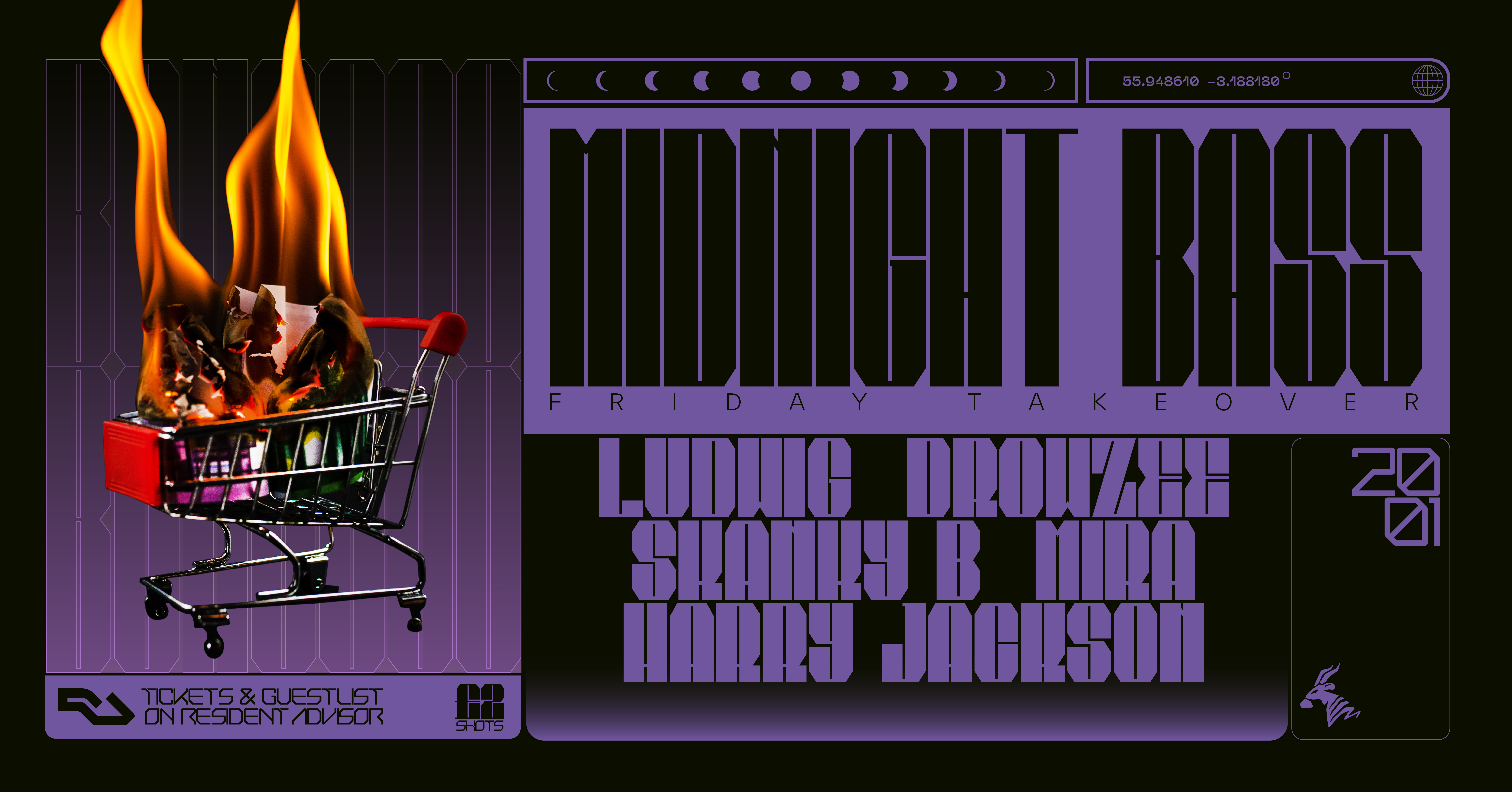 Midnight Bass // Friday Takeover with Ludwig (Electrikal), Drowzee, Skanky B, MIRA, Harry Jacks - Página frontal