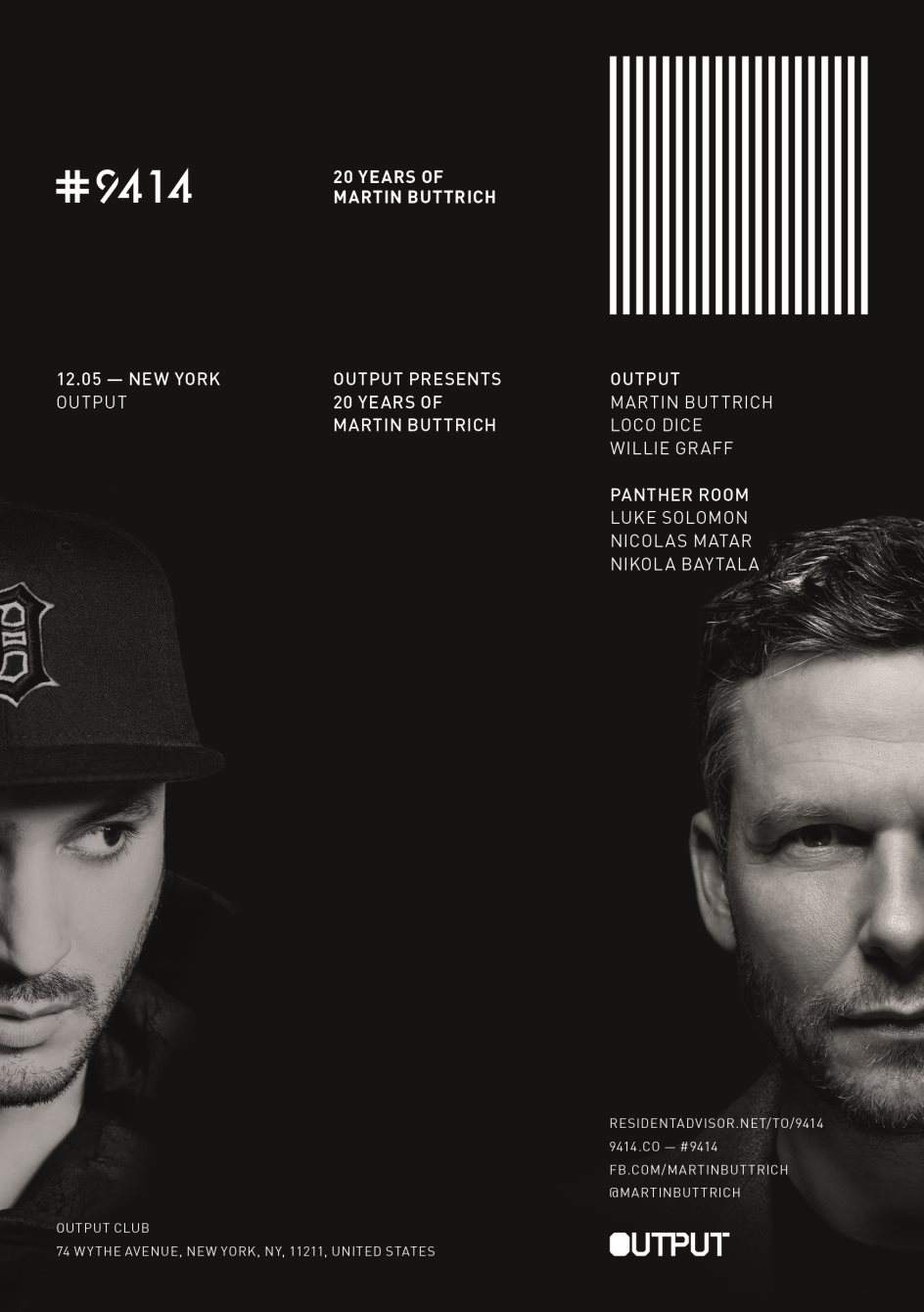 #9414 Martin Buttrich 20 Years Tour with Loco Dice/ Willie Graff and Luke Solomon - Página frontal