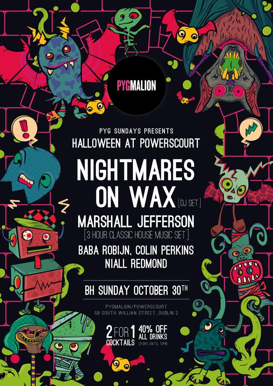 Halloween at Powerscourt with Nightmares On Wax, Marshall Jefferson - Página frontal