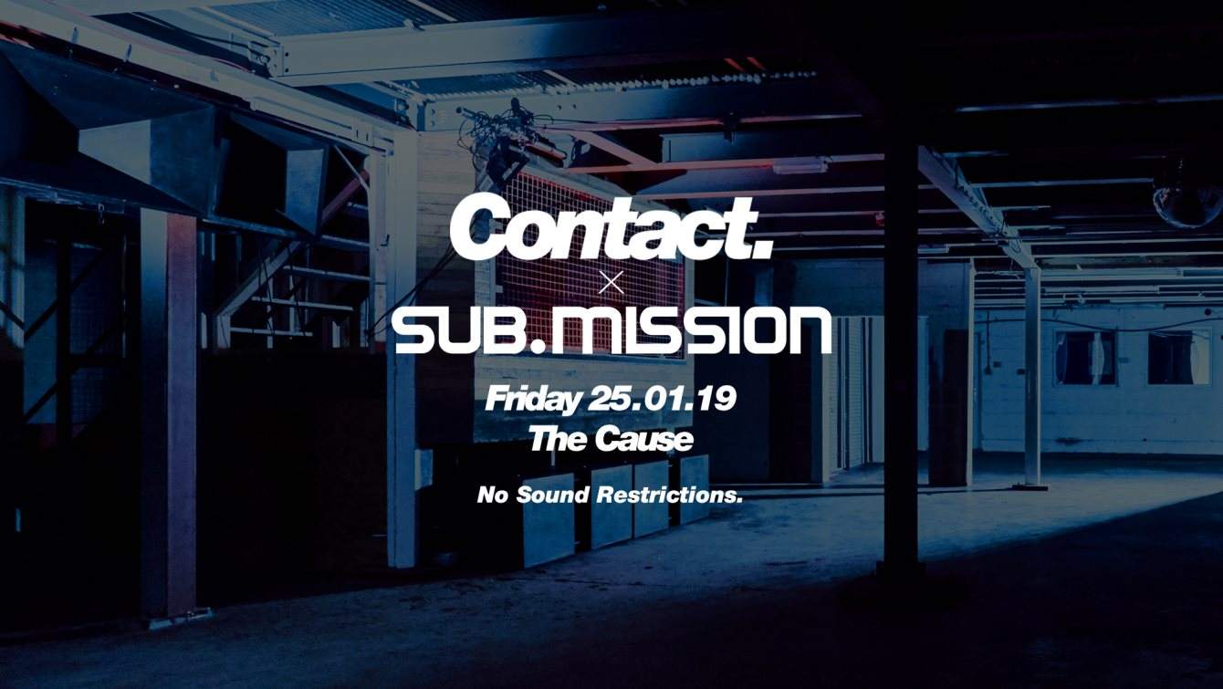 Contact x Sub.Mission - Ivy Lab, Icicle, Youngsta, J:Kenzo, Bukez Finezt - フライヤー表