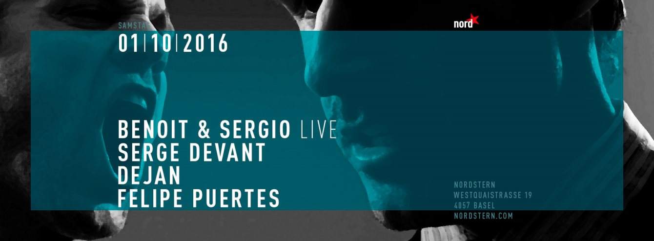 Benoit & Sergio .Live & Serge Devant - Página frontal