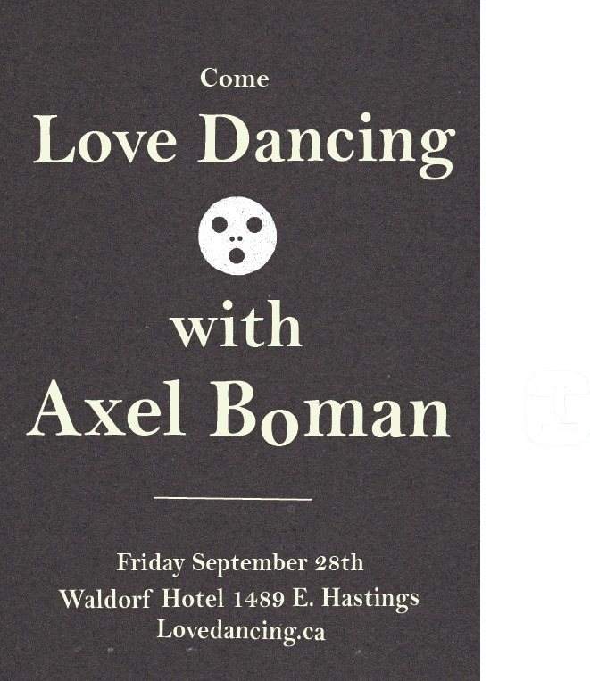 Love Dancing with Axel Boman - Página frontal